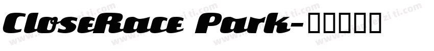 CloseRace Park字体转换